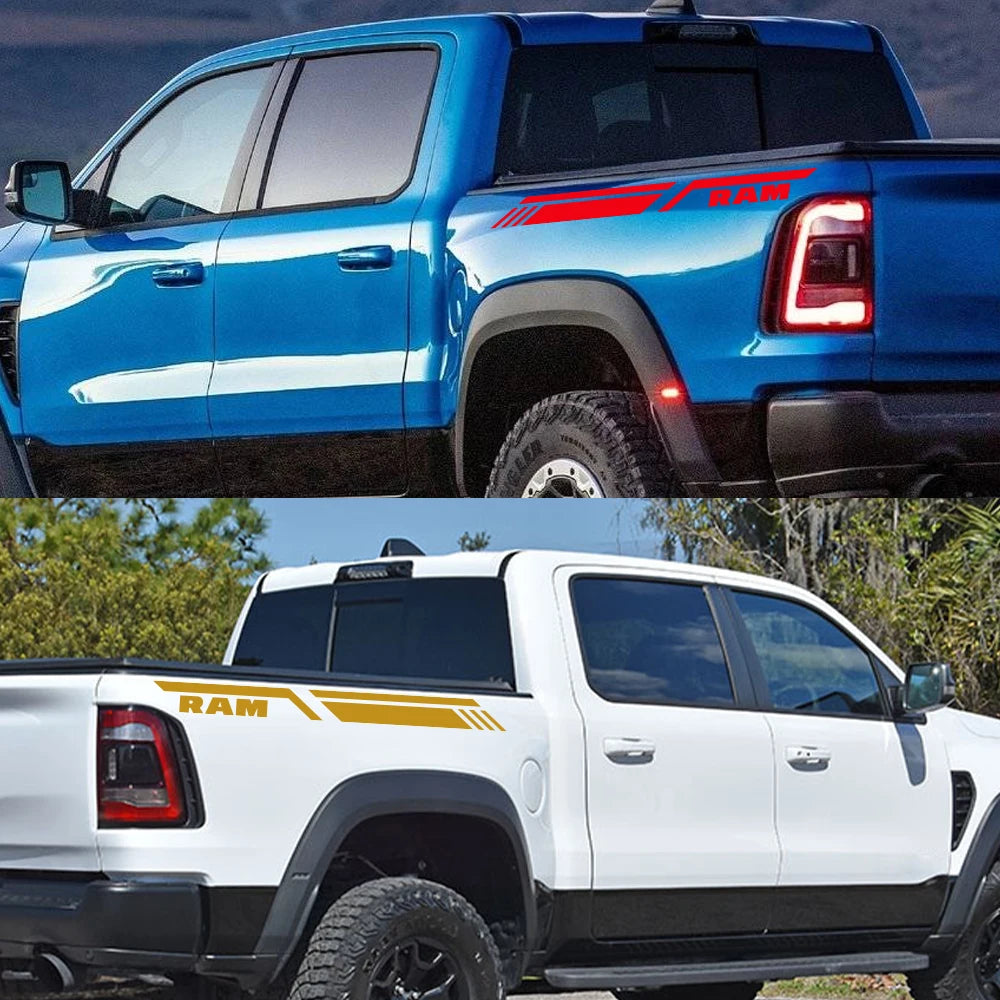 Pickup Bed Side Stripe Decal - Dodge Ram 1500/2500/3500 Rebel/TRX Style