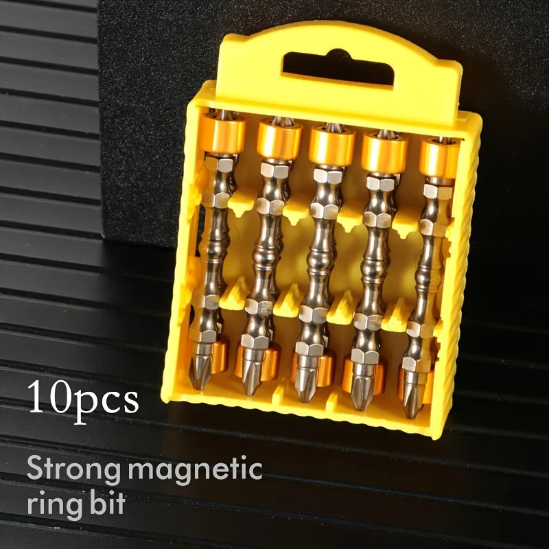 10pcs,4.33in 2.4in PH2 Magnetic Screwdriver Bits 1/4 Inch Hex Shank,65mm 110mm Multiple sizes for various scenarios