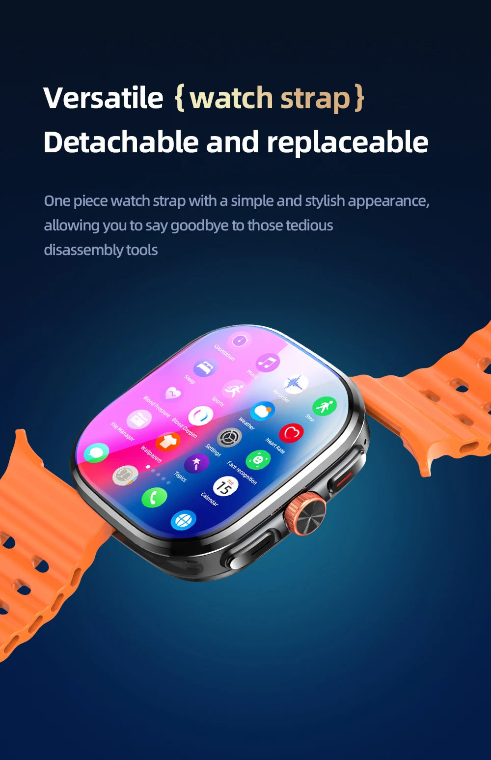 M99 Mini New Package 2.29inch Amoled Smartwatch 5G LTE Android 13.0 Smart Watch With Touch ID Fingerprint unlock GPS WIFI Sim