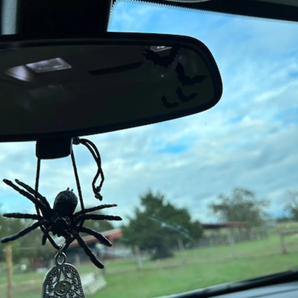 Spooky Bats for Car Sticker Decoration Nterior Rearview Mirror Halloween Stickers Waterproof Interior Accessories Vinyl Decals