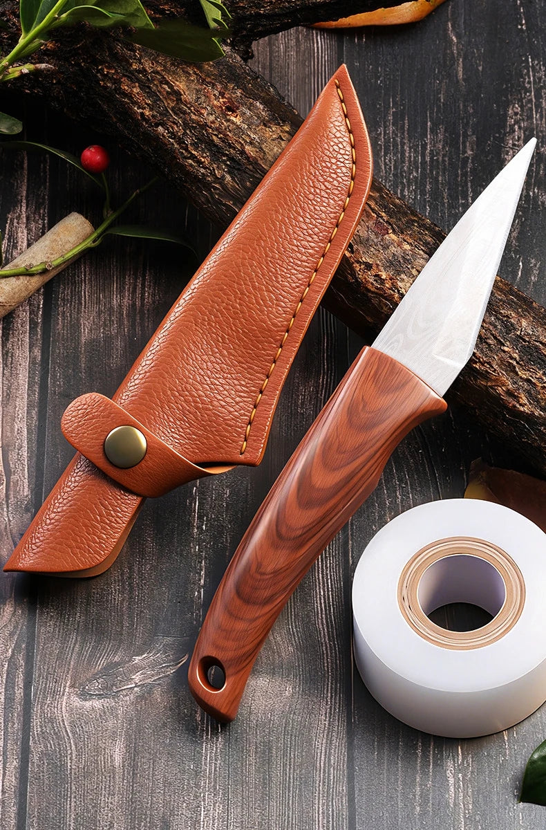 Garden Grafting Knife — Fruit Tree Budding Tool, Wooden Handle