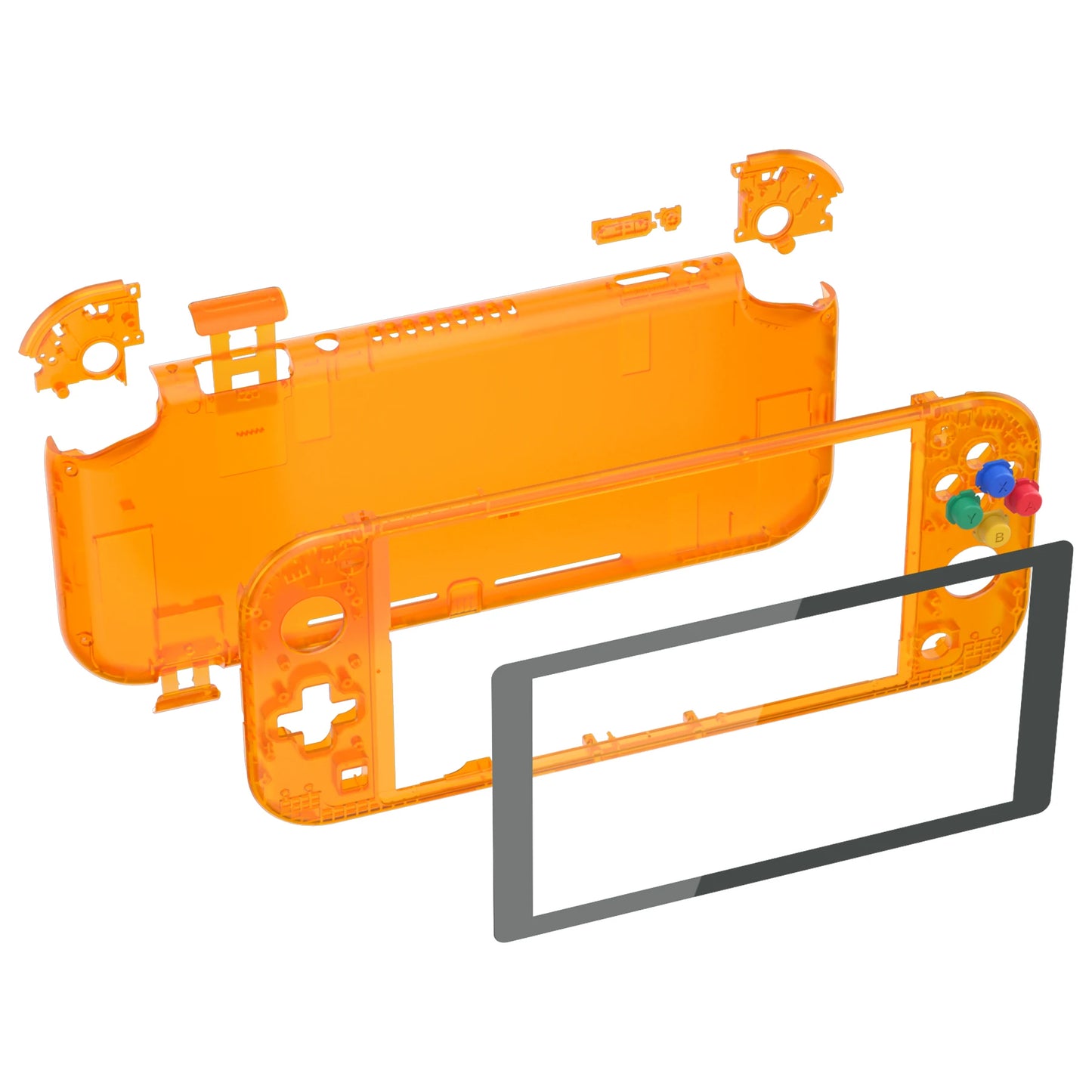 eXtremeRate Replacement Handheld Controller Housing Custom Shell with Screen Protector & ABXY Buttons for Nintendo Switch Lite
