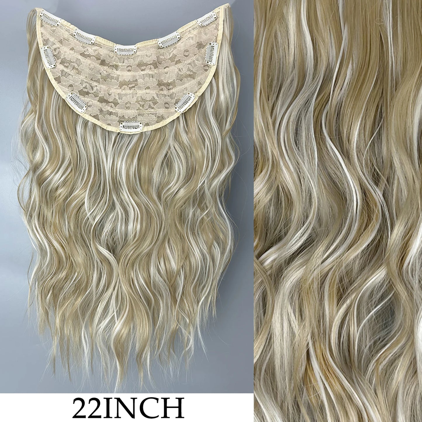 7Pcs/Set 16 Clips Hair Extension Black Long Straight Natural Hair Ombre Hairpiece Heat Resistant Fiber for Women Hairstyle