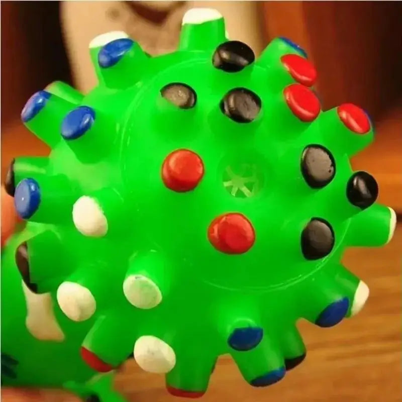 Squeaky Rubber Dog Chew Toy - 11.5cm Random Color Play Toy - photo 3