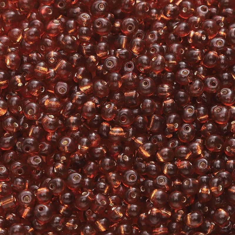 110pcs 4mm Silver Lined Seed Beads Water Drop Shape Czech Glass Beads For DIY Jewelry Making Crafts Charms Bracelets Accessories
