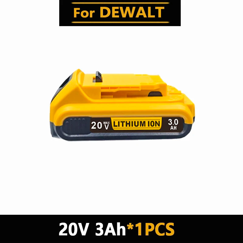 For Dewalt 18V/20V Compatible Rechargeable Tool Battery  12AH  - Fits DCB201 DCB206 DCB200 Dewalt Power Tool Replacement Battery