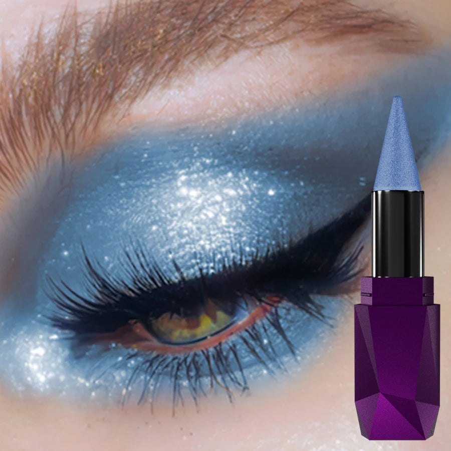 25 color 1PC Pearl  eyeshadow stick waterproof long lasting glitter&matte color eye shadow makeup face highlight cosmetics gifts
