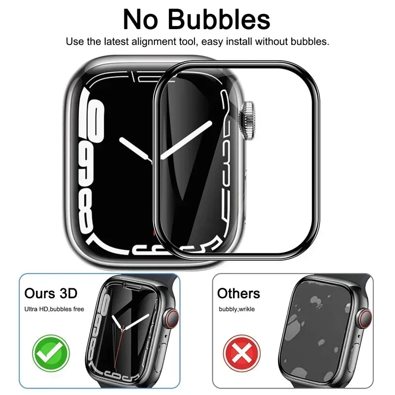 1-5PCS Screen Protector for Apple Watch 10 9 8 7 6 5 40MM 41MM 42MM 44MM 45MM 46MM Not Tempered Glass Film IWatch Ultra 2 49MM