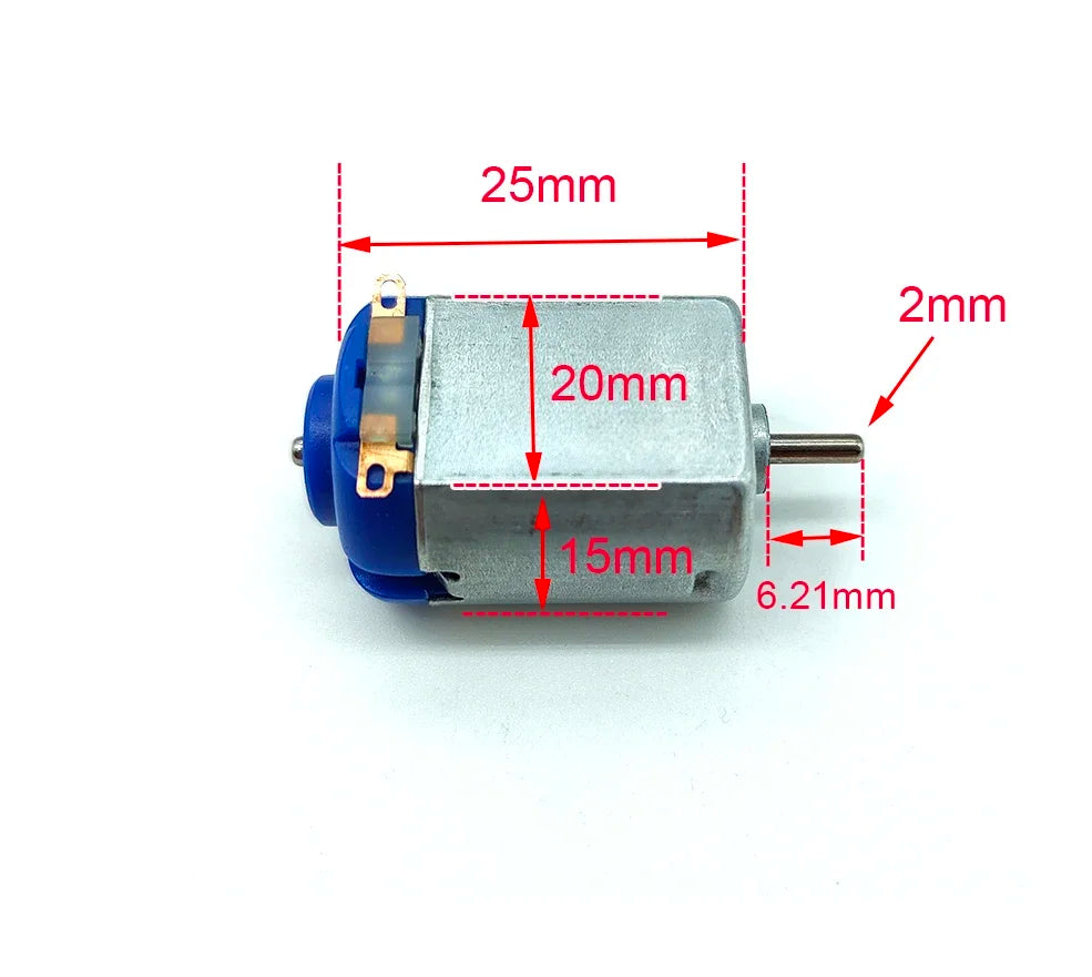 General Micro 130 Motor Engine DC 1.5V-12V 3V 3.7V 4000RPM-28000RPM Children's Assemble Toy Scientific Experiment Slot Car DIY