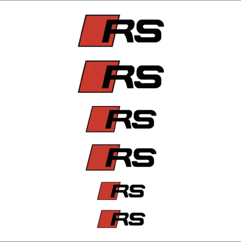 Brake Caliper Decals — Heat-Resistant Waterproof Stickers (6-Pack)