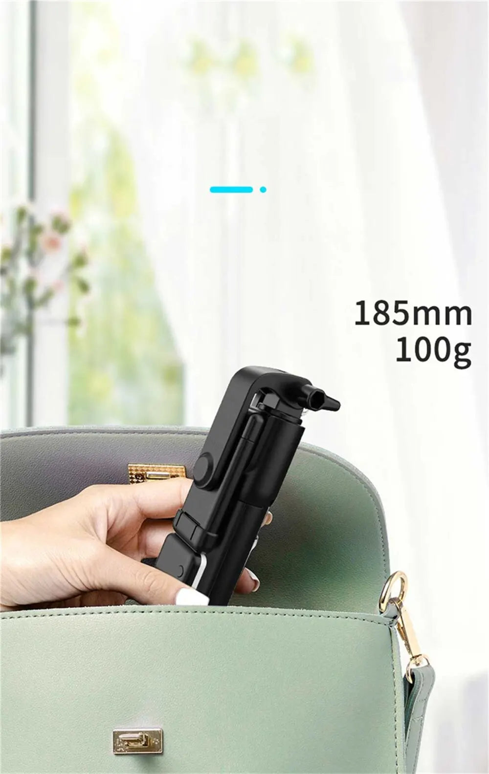 Portable Bluetooth Selfie Stick Tripod – Wireless Remote, Fill Light & Extendable Phone Stand