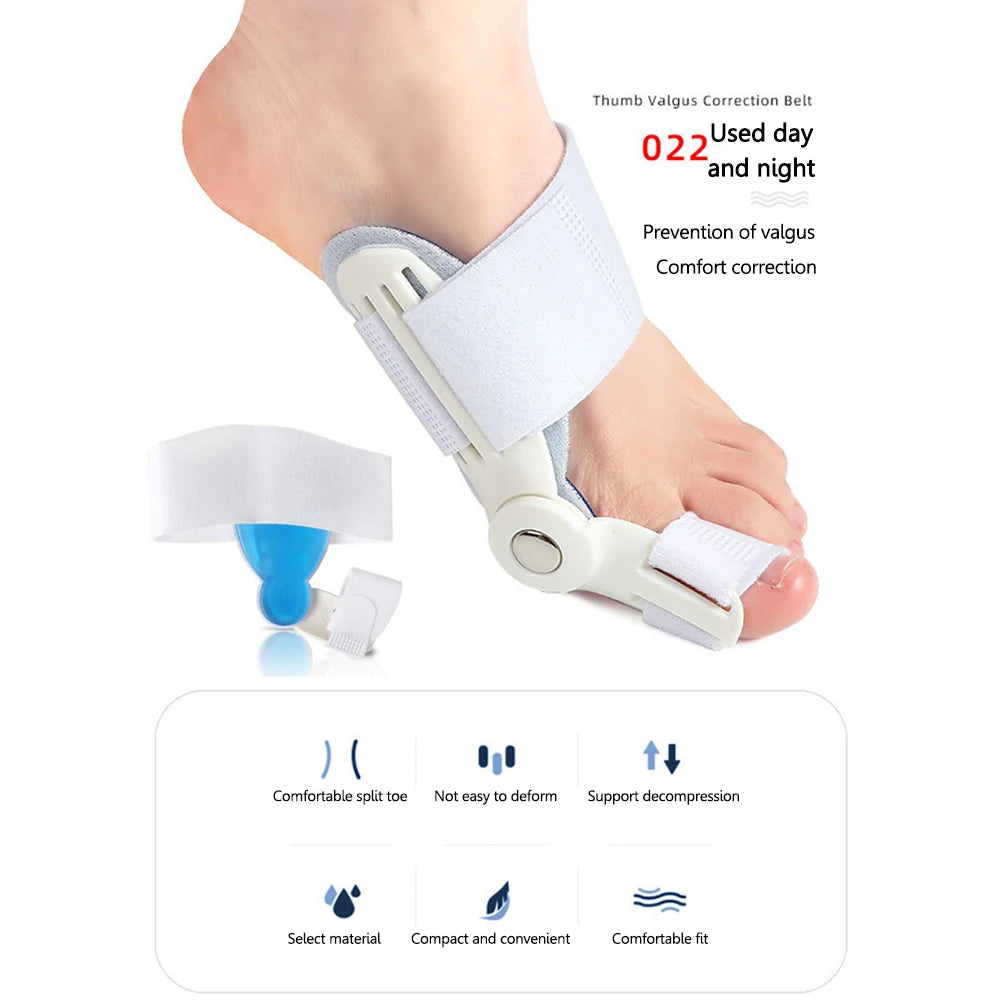 Bunion Corrector Adjustable Orthopedic Bunion Toe Straightener Hallux Valgus Corrector for Big Toe Bunion Relief