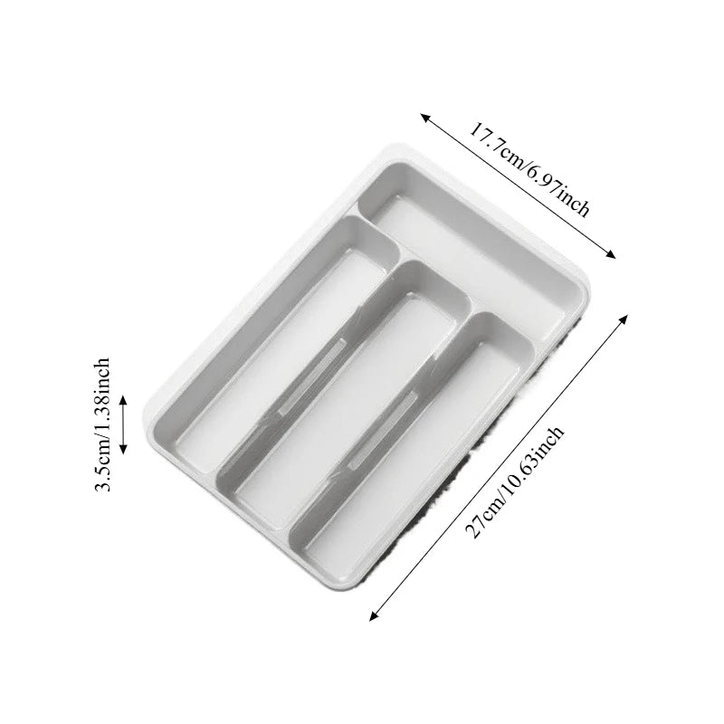 Adjustable Kitchen Drawer Organizer - Cutlery and Utensil Divider Tray - photo 9