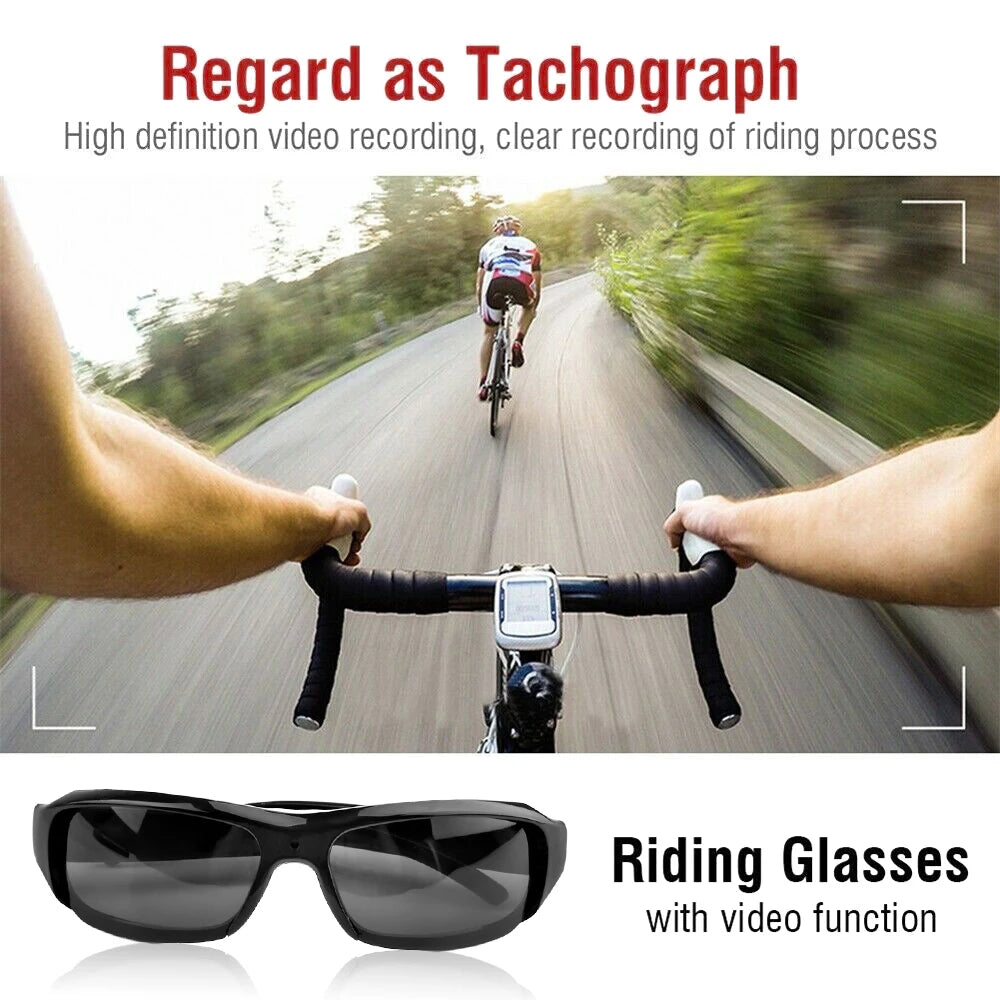 Cycling Glasses Camera — 1080P Wearable Photo & Video Recorder