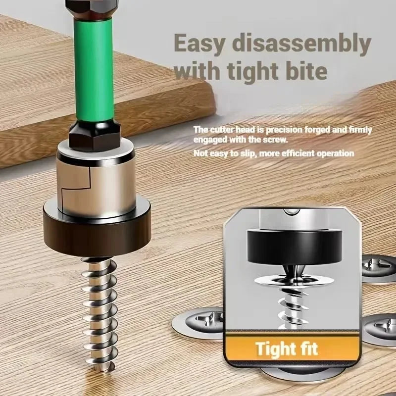 Magnetic Locating Screwdriver Bit S2 Steel PH2 Magnetic Tips Hex Shank Locating Batch Head Plasterboard Position Screwdriver Bit