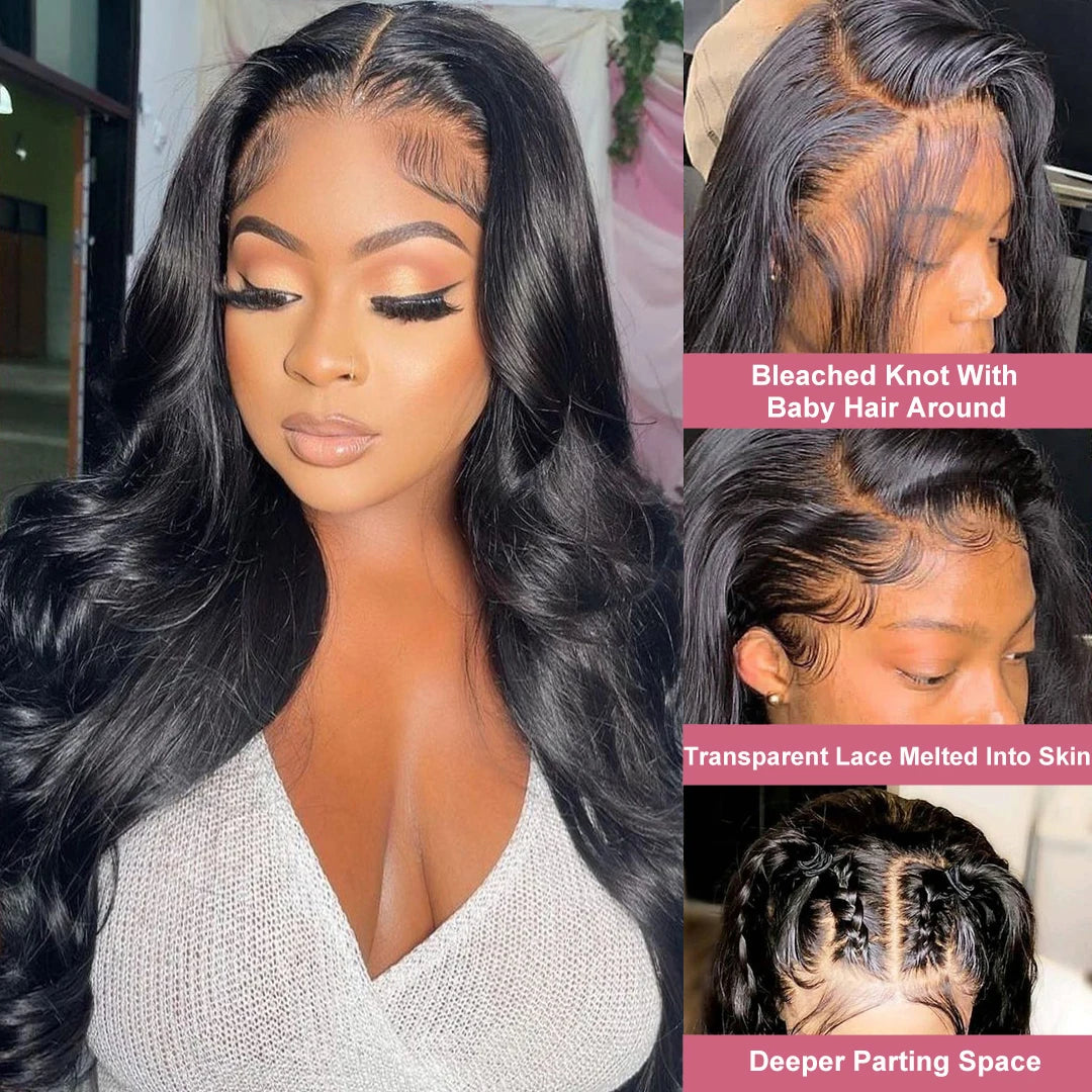 13x4 HD Lace Front Wig – Body Wave Human Hair, Pre-Plucked