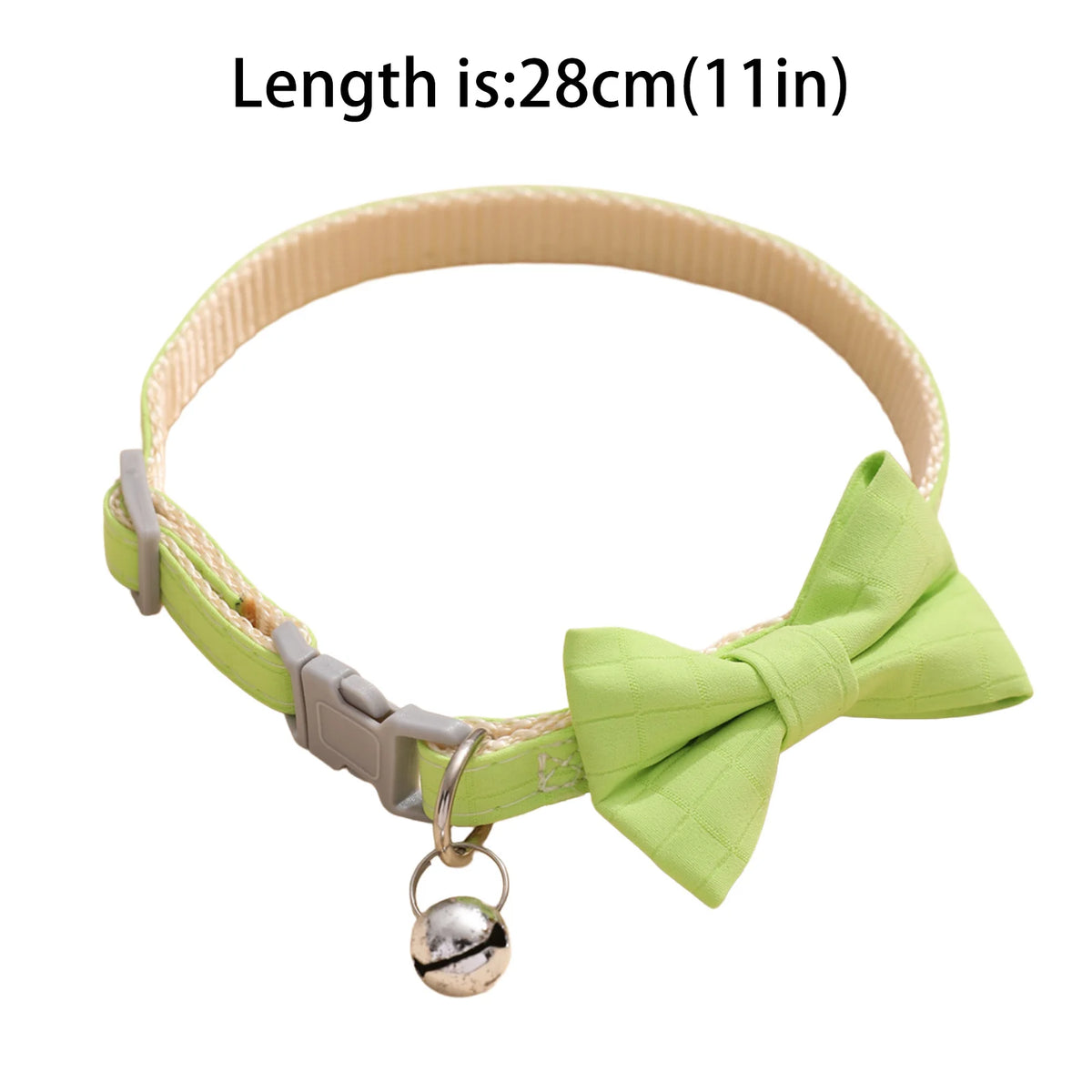 Pet Collar Adjustable 22-28cm Cat Collars Cute Bowknot Necklace Soft Bell Puppy Lead Pet Product Cat Dog Accessories
