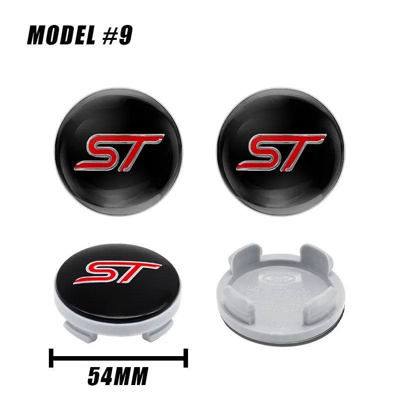 4Pc 56mm 60mm 54mm Car Wheel Center Hub Cap For Ford Fiesta Mondeo Fusion Explorer Escape Focus Kuga Rim Cover Sticker Accessory