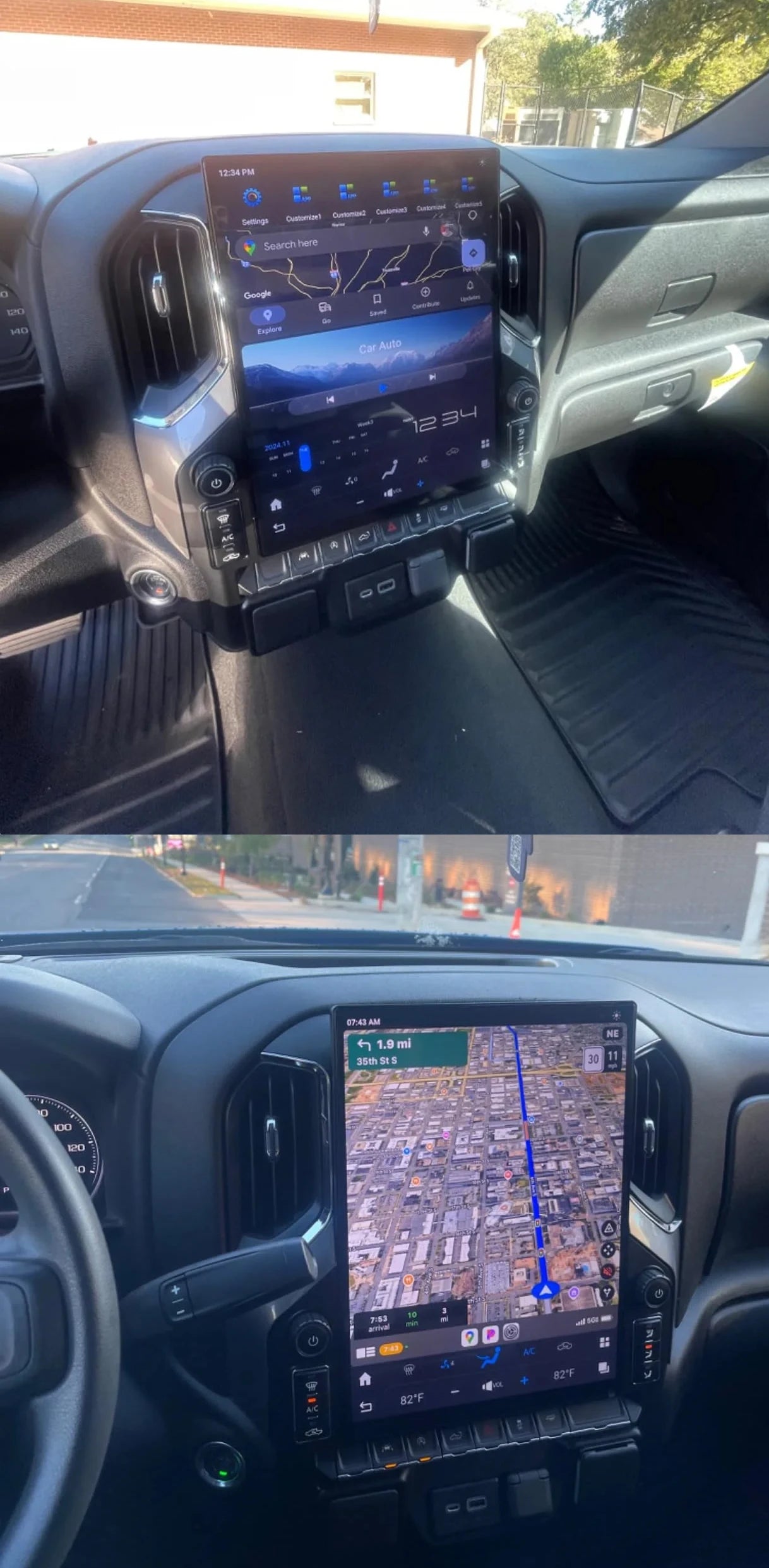 16.2 Android 15 Car Radio for GMC Sierra Denali Silverado 2019 2020 2021 2022 2023 Carplay Car Radio GPS Navigation Multimedia