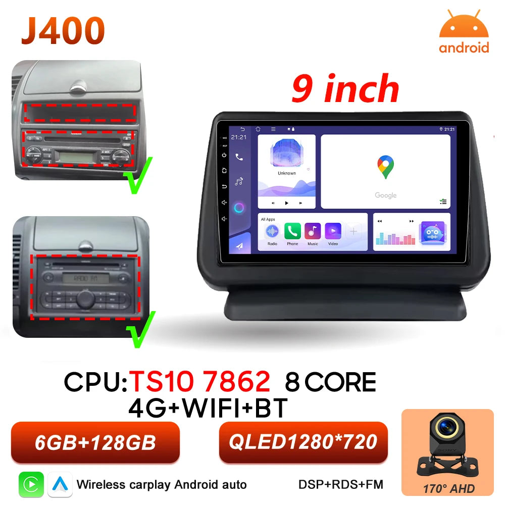 Android 16 Auto Car Radio For Nissan Note 2004 2005 2006 2007 2008 - 2012 Carplay Multimedia Player GPS Navigation DSP BT Stereo
