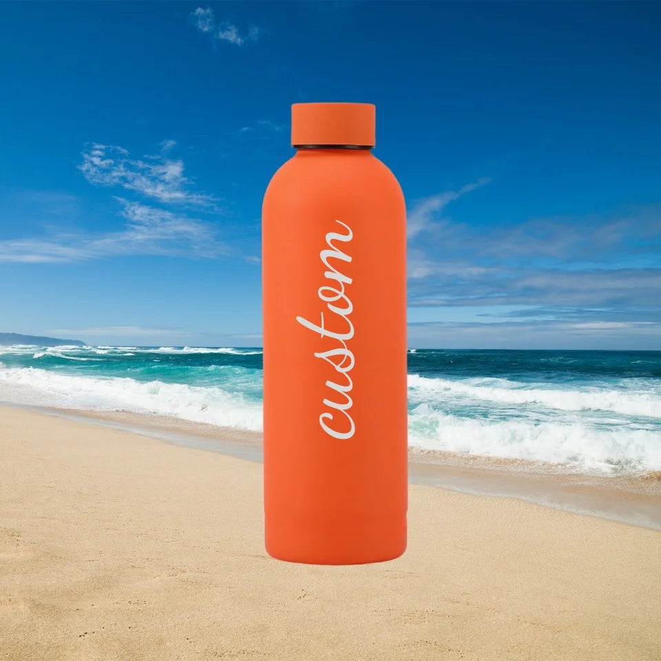 Custom Name Thermos Large Vacuum Flask 304 Stainless Steel Portable Thermos Bottle 0.5L Outdoor Sports Water Bottle Travel Mug