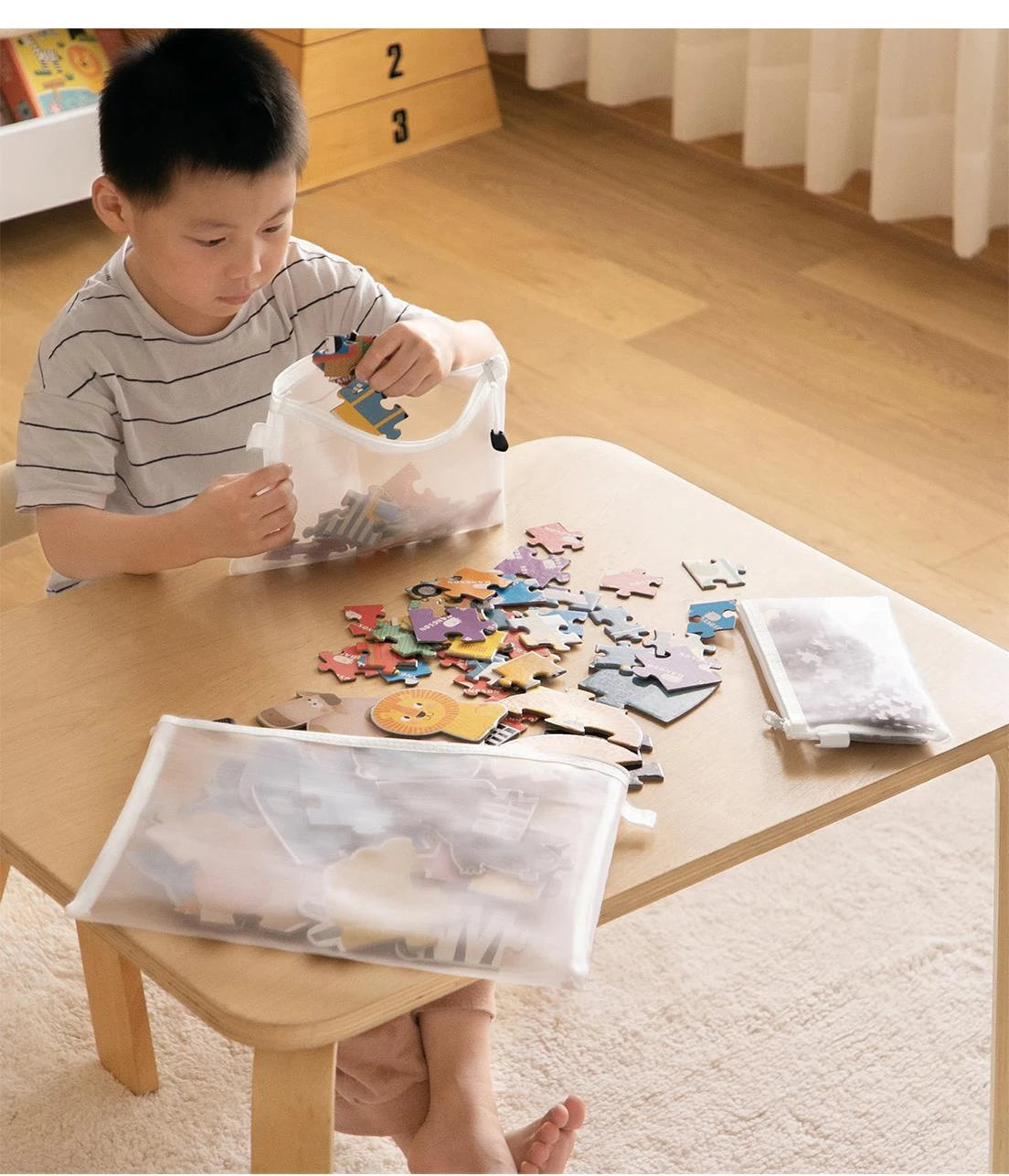 1-30 PCS Mesh Zipper File Bag Waterproof Moisture-proof Zipper Folder Toy Storage Bag Storage Tools Cosmetic Organization Bag