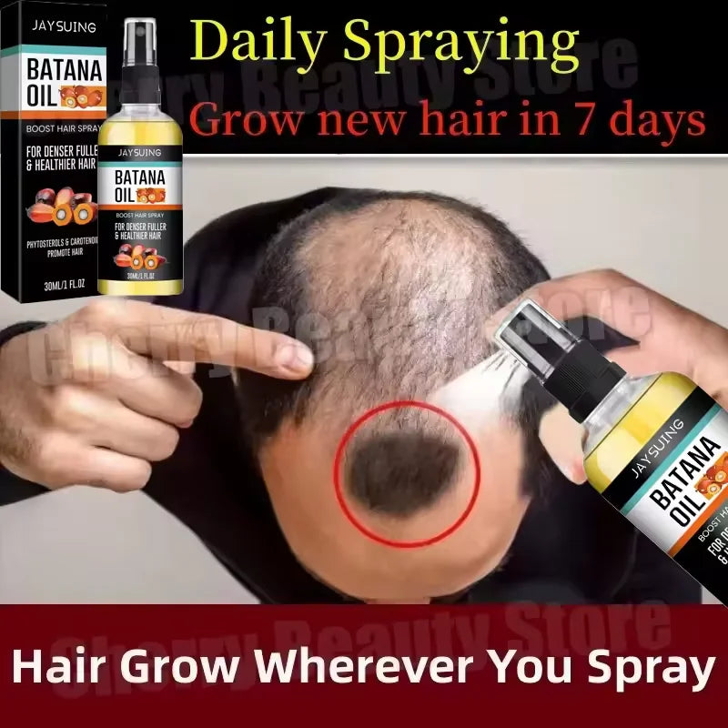 Batana Oil Hair Growth Serum Spray Repair Hair Nourish Root Regrowth Hair Anti Hair Loss Essence Men Women Hair Care Products