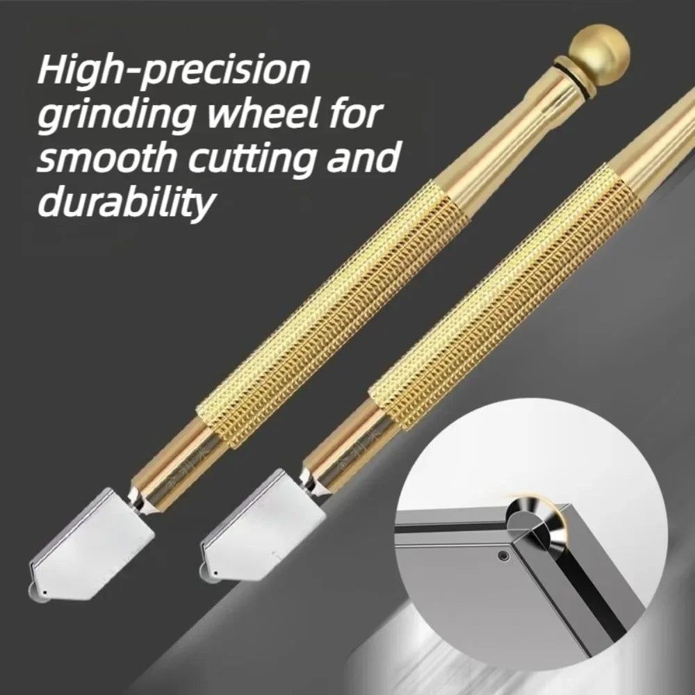 Portable Diamond Glass Cutting Tool 175mm, Non-Slip Handle