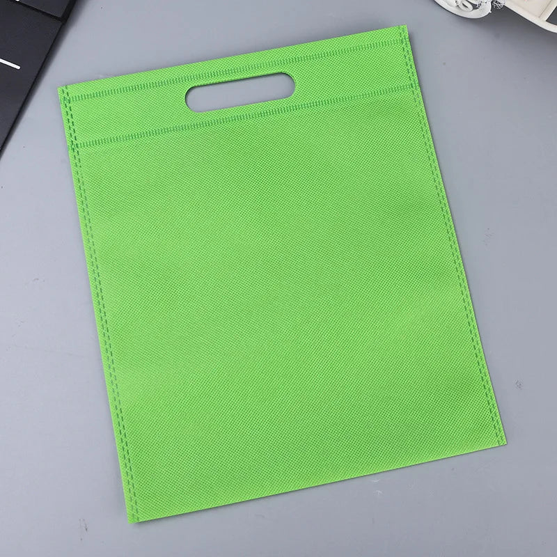50pieces Nonwoven Storage Bags Eco-friendly and Reusable Nonwoven Shopping Bags Gifts Promotional Tote Bags