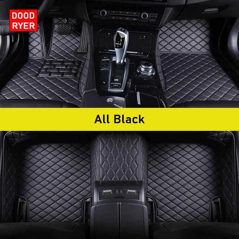 Custom-Fit Leather Car Floor Mats for Ford F-150 2009–2023 (Full Set)