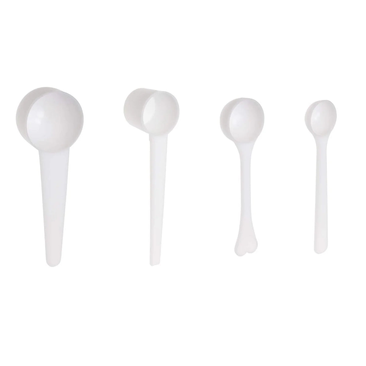 Small Measuring Scoops Set - 1g, 3g, 5g & 10g Powder Spoons