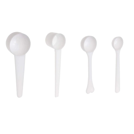 Small Measuring Scoops Set - 1g, 3g, 5g & 10g Powder Spoons