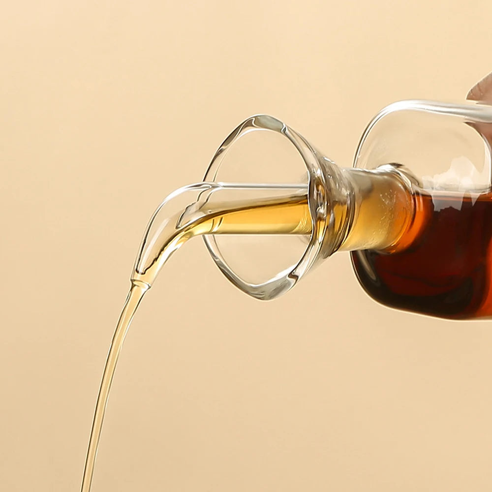 Glass Olive Oil Dispenser Bottle - Non-Drip Spout, 125-500ml - photo 4