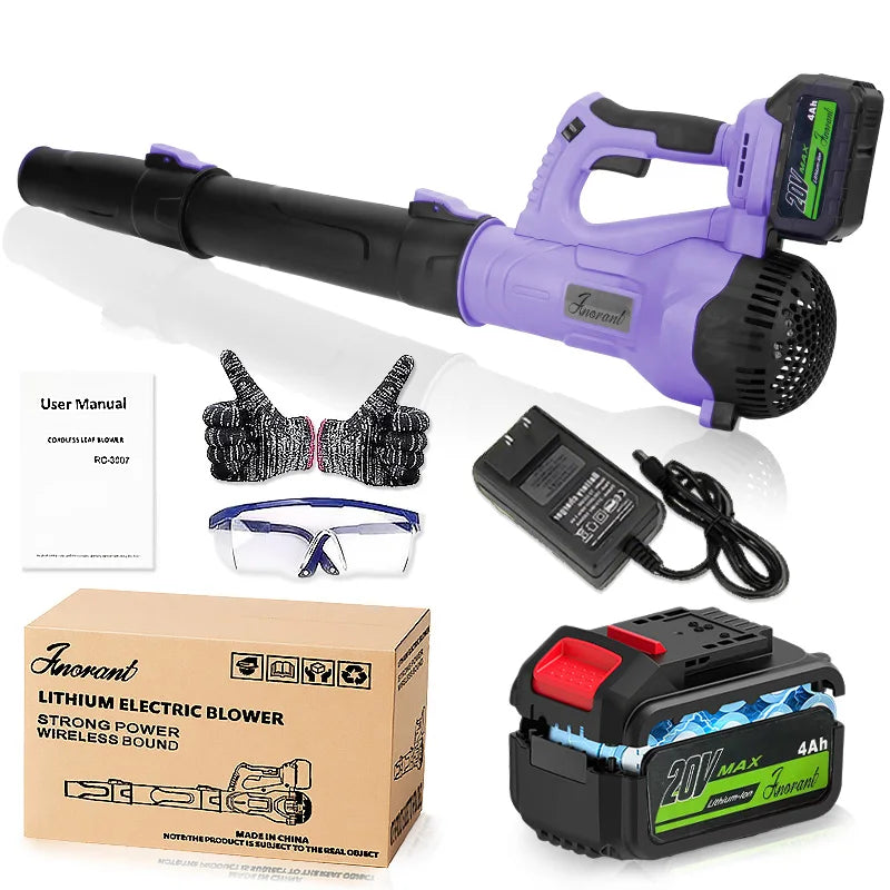 Cordless Leaf Blower – Ultra-High-Power Garden Blower for Leaves, Dust & Snow Removal