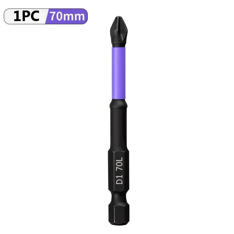 Magnetic Screwdriver Bit Set PH2 Phillips 25-150mm Anti-slip Shockproof Alloy Steel Impact Drill Bits for Outdoor Decoration
