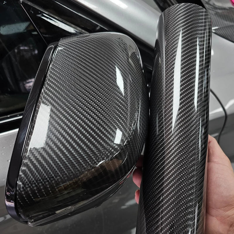 Carbon Fiber Car Body Vinyl Wrap Matte Accessories Glossy Black Sticker 3D 4D 5D 6D Auto Foil Cover Motorcycle Decoration Film