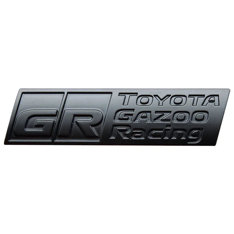 3D Metal GR Logo Car Emblem Stickers Decor Rear Tail Body Decals For Toyota GR Sport Yaris Corolla Hilux Supra C-HR Accessories