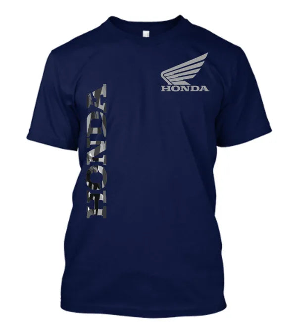 Honda Men's and Women's T-shirt Personality Tee Summer Casual Motorcycle Riding Off-road Short-sleeved Spring Racing Brand Top