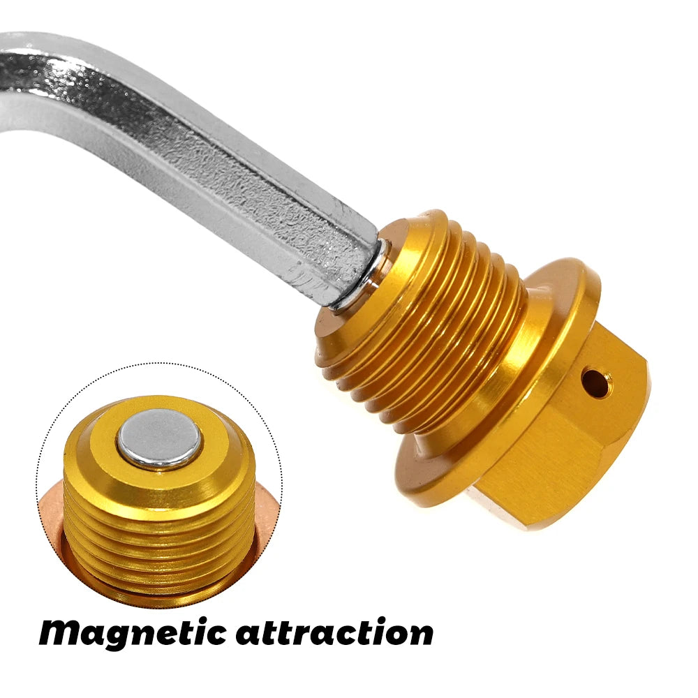 M14 Power Magnetic Oil Drain Plug Bolt Oil Sump Plug  For Suzuki GSX-R 600 750 1000 1100 400R GSX-S750 1000 Hayabusa GSX1300R