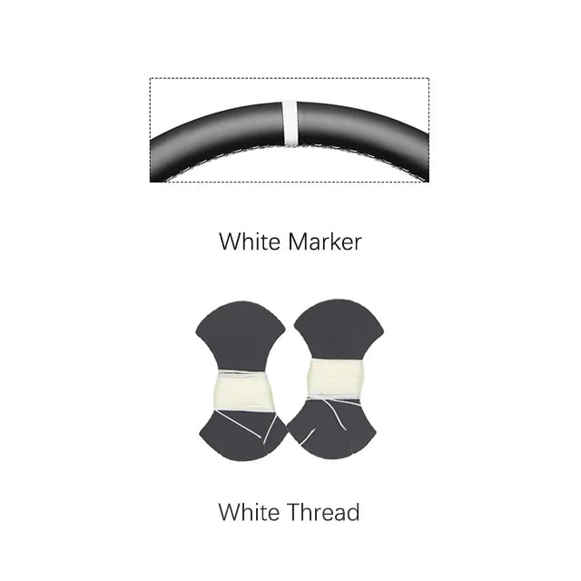 Black Faux Leather Car Steering Wheel Cover For Chevrolet Silverado 1500 Avalanche Blazer K 1500 Chevy Van Tahoe 1999-2002