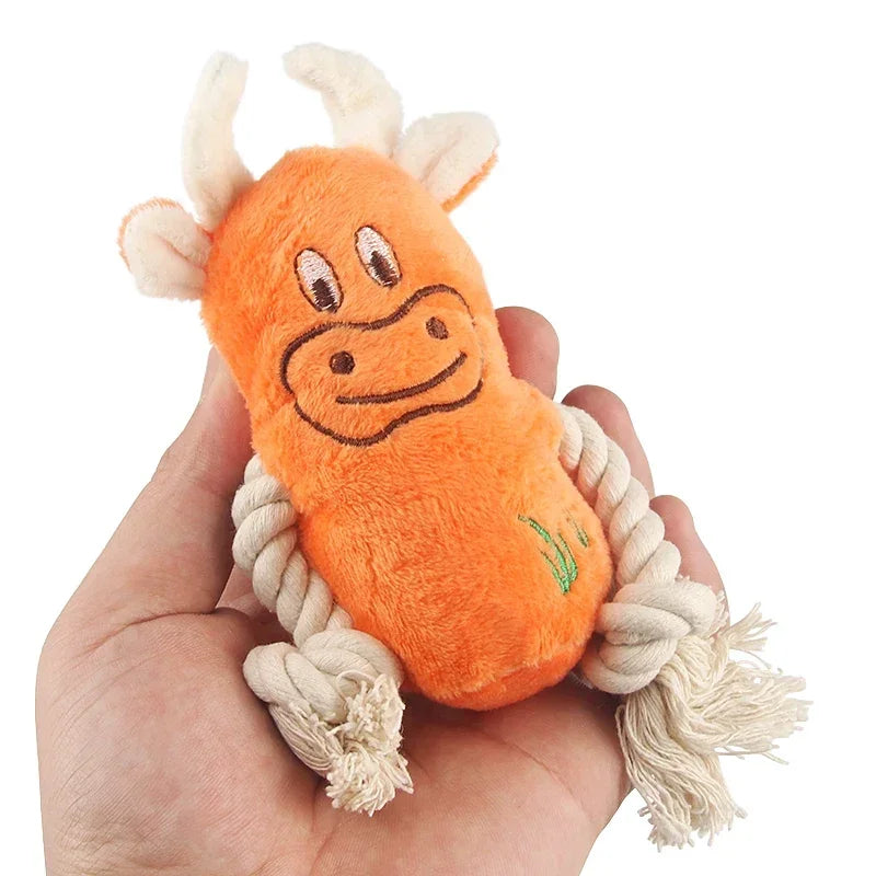 Squeaky Plush Dog Toy - Teething Toy for Puppies & Chewers – photo 2