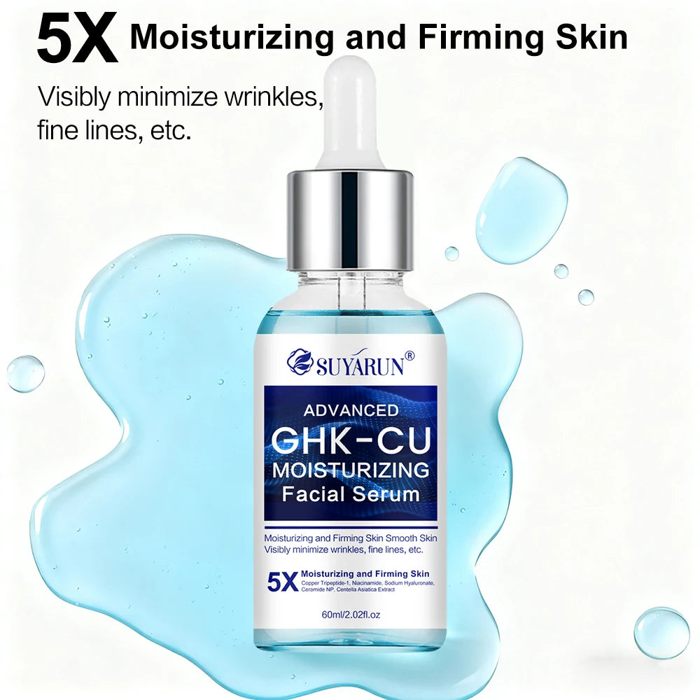 SUYARUN GHK-CU Cream & Serum - Anti-aging facial moisturizer, firming and moisturizing for all skin types, suitable for women.