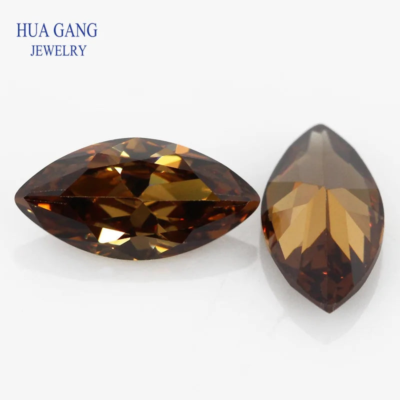 5A Marquise Shape Cubic Zirconia Stone Multicolor Brilliant Cut Loose CZ Synthetic Gems Beads For Jewelry