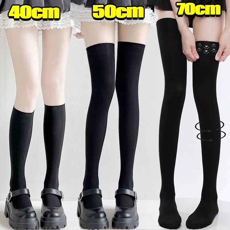 Women's Velvet Over the Knee Socks, 40, 50 or 70 cm
