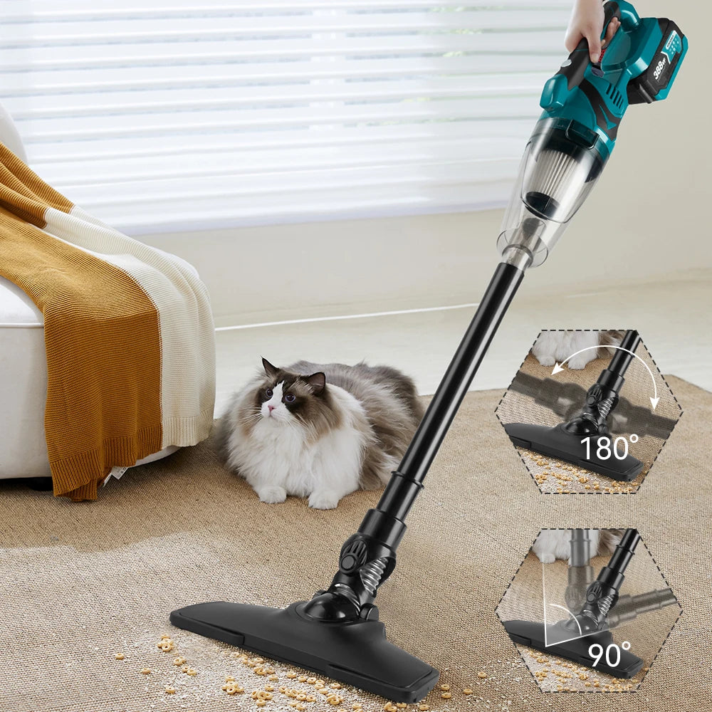 MMAlto Cordless Handheld Vacuum Cleaner – Compatible with Makita 18V / 21V Battery | 10Kpa Suction | 750ml Dust Bin | Home, Car & Pet Cleaning