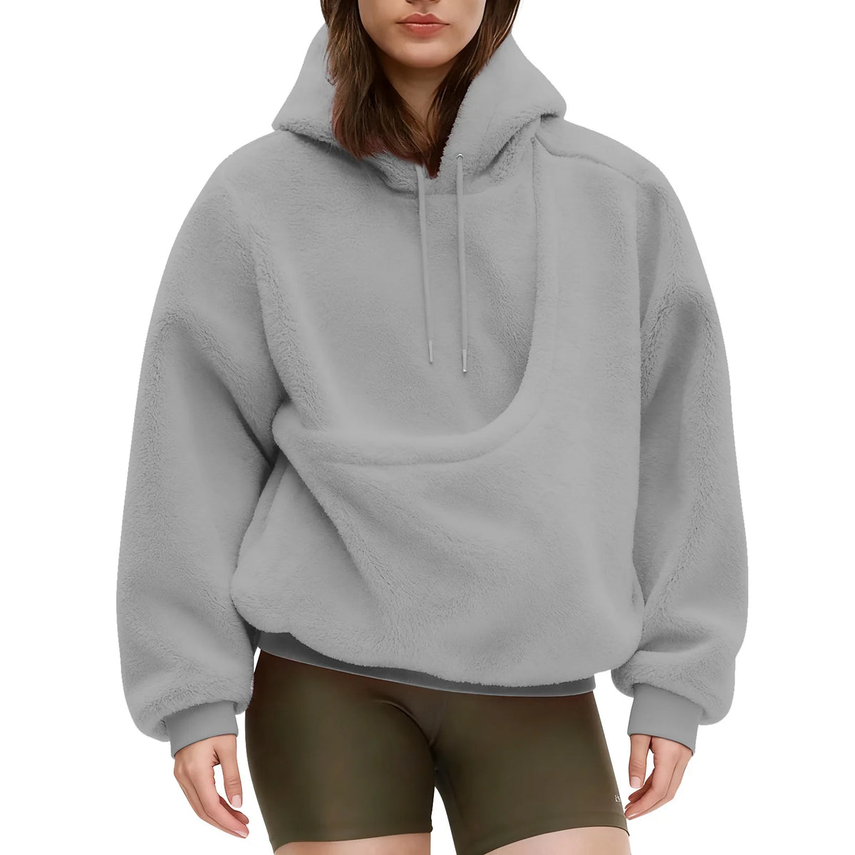 Women's Pet Carrier Hoodie with Kangaroo Pouch for Small Dogs and Cats