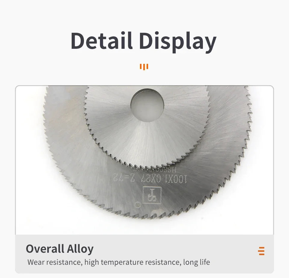 ExactBit HSS Milling Saw Blade — 40–125mm Slotting Cutter