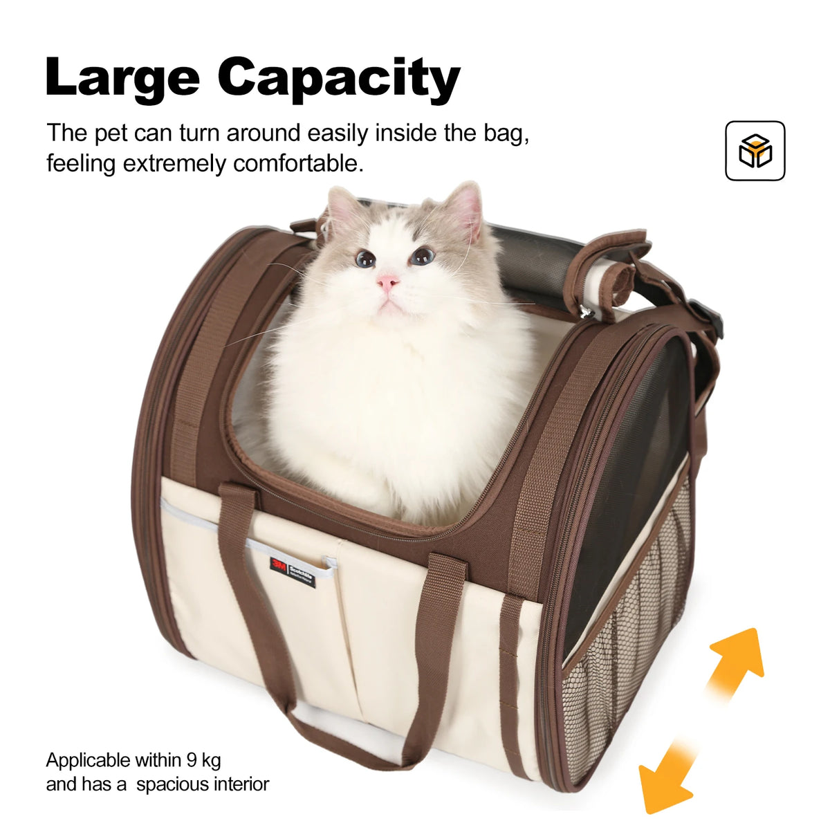 Large Dog Carrier Backpack - Holds up to 9 kg, Hiking & Camping – photo 5