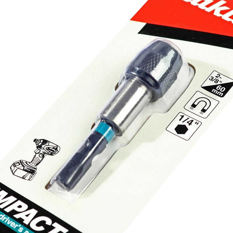 Makita E-08791 Impact Black Magnetic Bit Holder 60MM 1/4" Hexagonal Handle Magnetic Sleeve Drive Bit Tool Accessories Adapter