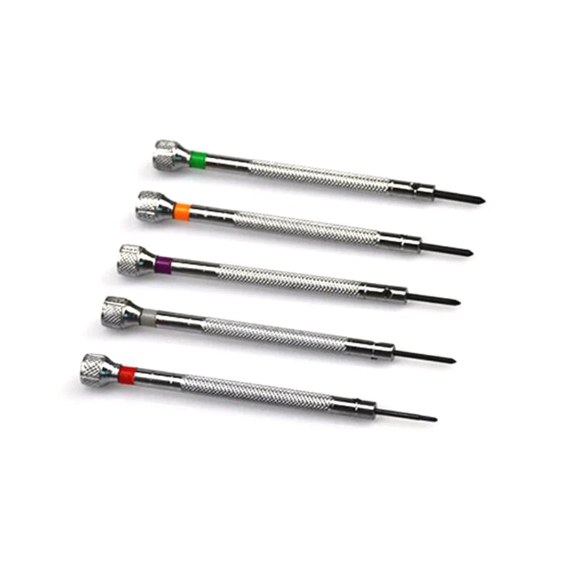 13PCS Metal 0.6-2.0mm Professional Slotted Cross Screwdriver Set for Watchmaker Watch Repair Screwdriver Tools Kit